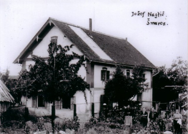 Končkova hiša za časa gospodarja Jožeta Nagliča