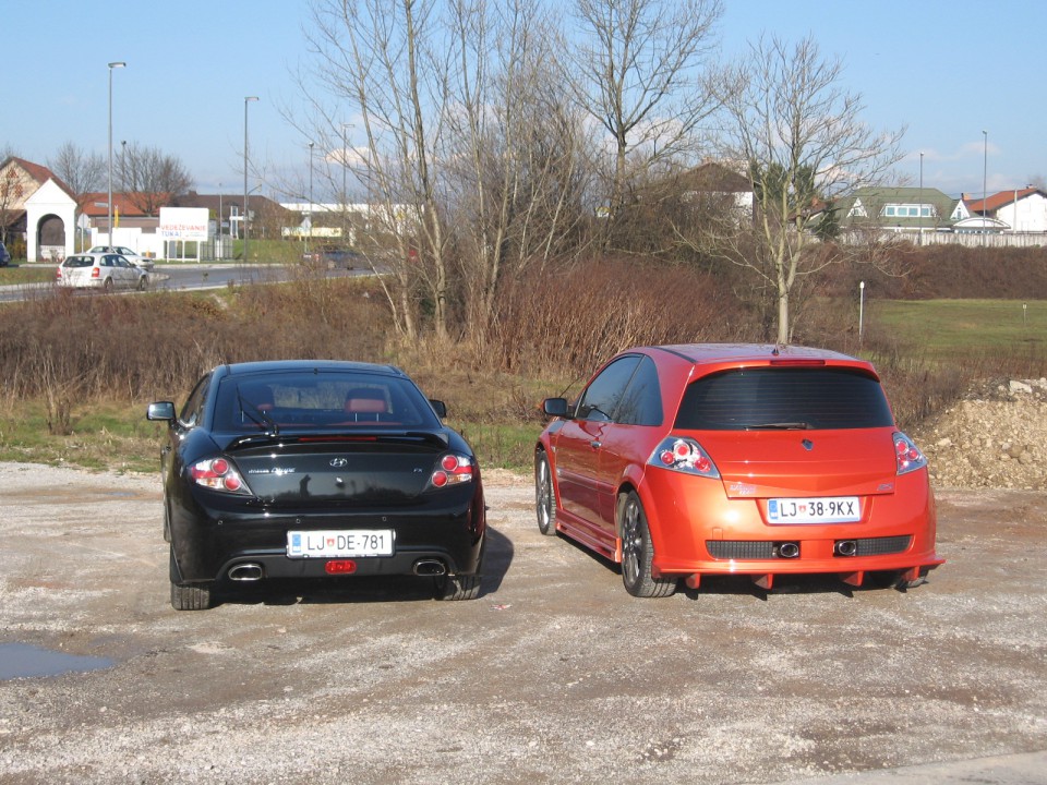 Megane sport & hyundai coupe - foto povečava