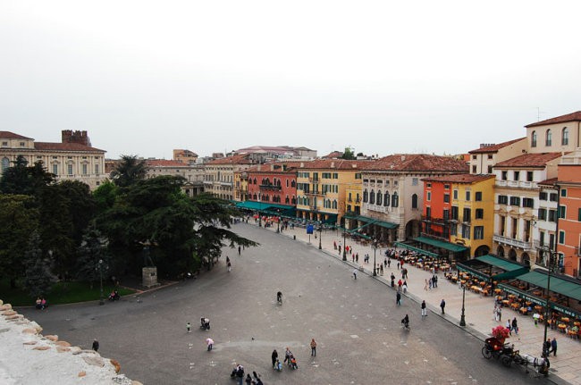 Verona (Italy) from the top of Amfitheater Arena 