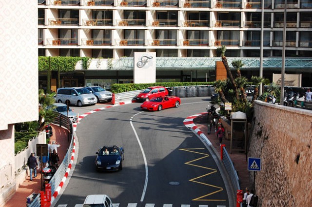 Famous Formula A1 racing road in Monaco