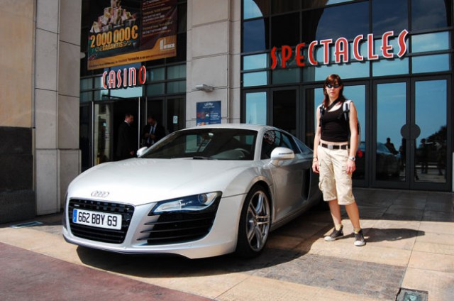Me, standing by the new Audi R8