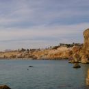 Pogled na sardina plažo iz El Fanar plaže