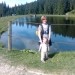 Z mamico pri jezeru pod Roglo