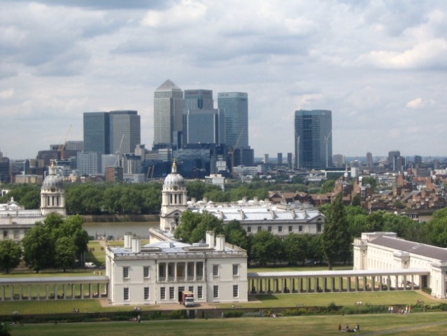 Veličasten pogled na London z Greenwicha
