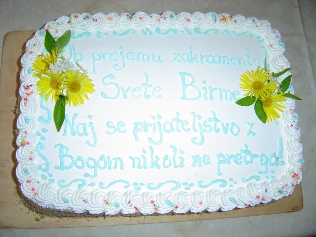 torta za birmo