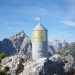 037
Križevnik Aljažev stolpič v panorami  Ojstrice in Savinjskih alp