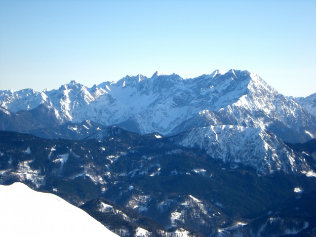 Košuta, pogled na Savinjske Alpe 