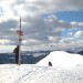 Na vrhu Lepenatke, pogled na Veliko planino, zadaj Kamniške Alpe 