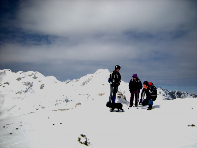 Na Deski 1970m, zadaj Planjava in Ojstrica