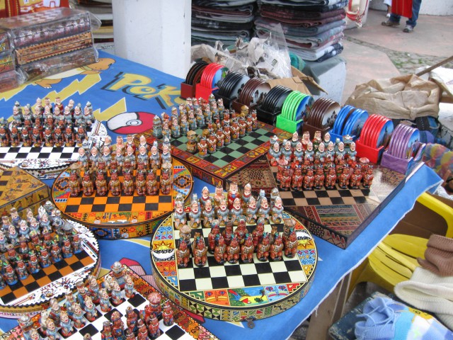 Ekvador Indijanska tržnica v Otavalu - foto