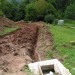 Izkop priključka vode do bodoče hiške
