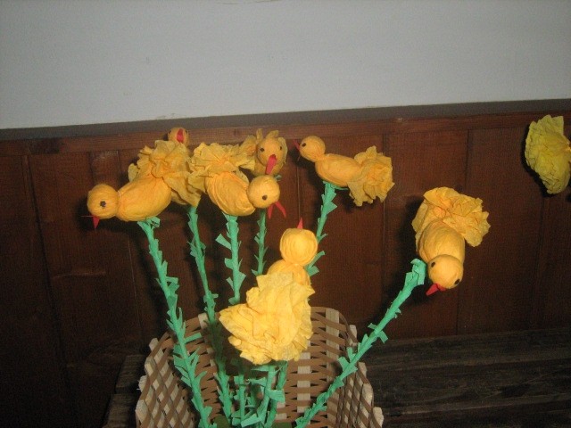 Rože in ptički
iz serviet izpod rok deklet iz Benice