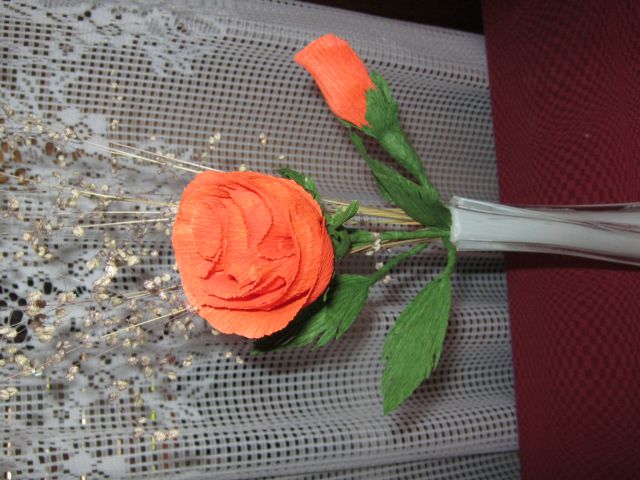 Rože iz papirja in .... - foto