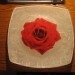 ..vrtnica na riževem papirju, za drugi sloj sem namesto akrilnega laka nanesla akrilno bar