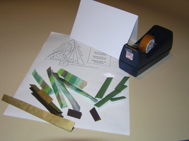 KAJ POTREBUJEMO:
- natisnjen ali fotokopiran Iris folding vzorec (tale je snet z internet