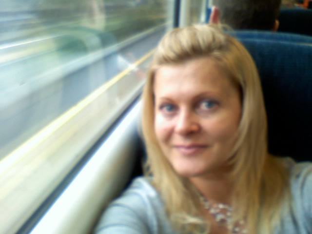 On the train to London