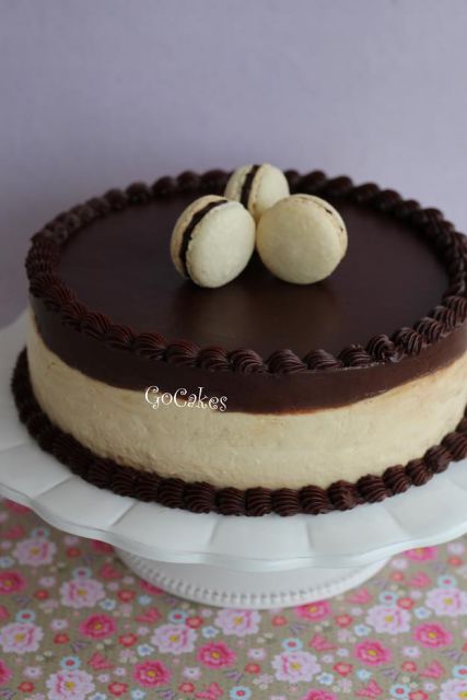 Smetana-čokolada torte - foto