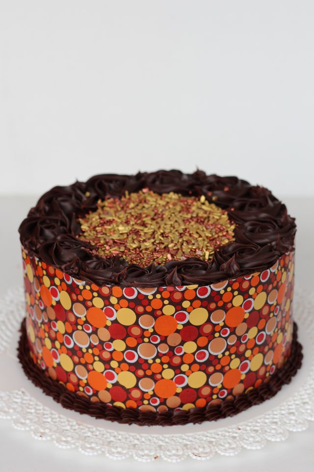 Smetana-čokolada torte - foto povečava