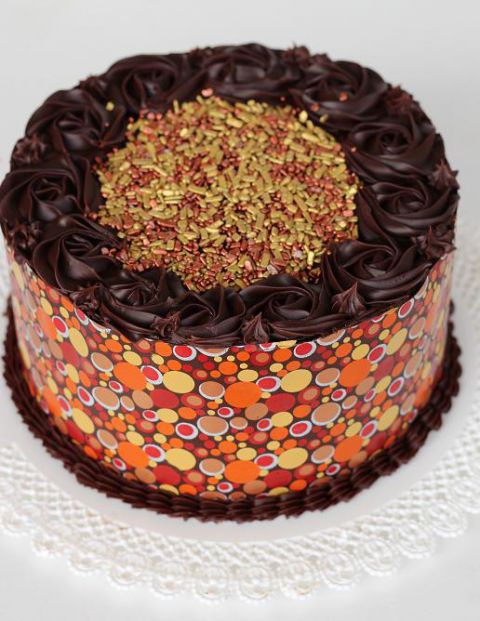 Smetana-čokolada torte - foto