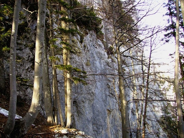 Prve stene dedca - tu prečenje levo
