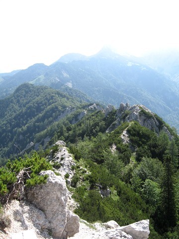 Prehojen greben Ljubeljščice
