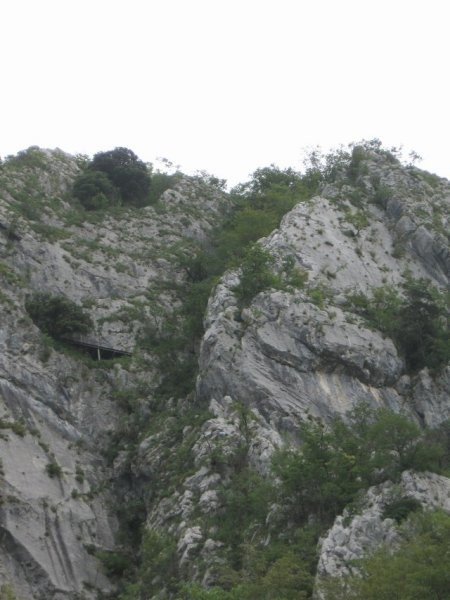 Gnezdo in greben po katerem poteka Furlanova