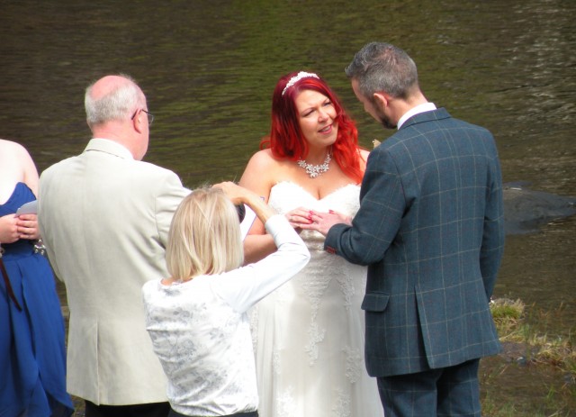 Škotska Skay na otočku in na poroki ob jezerc - foto