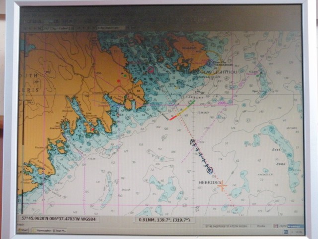 Škotska trajekt Uig - Tarbert - foto