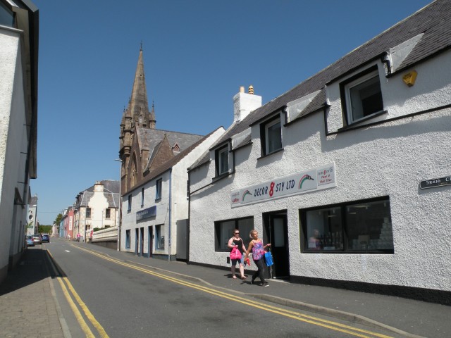 Škotska Stornoway po mestu - trajekt Ulapool - foto