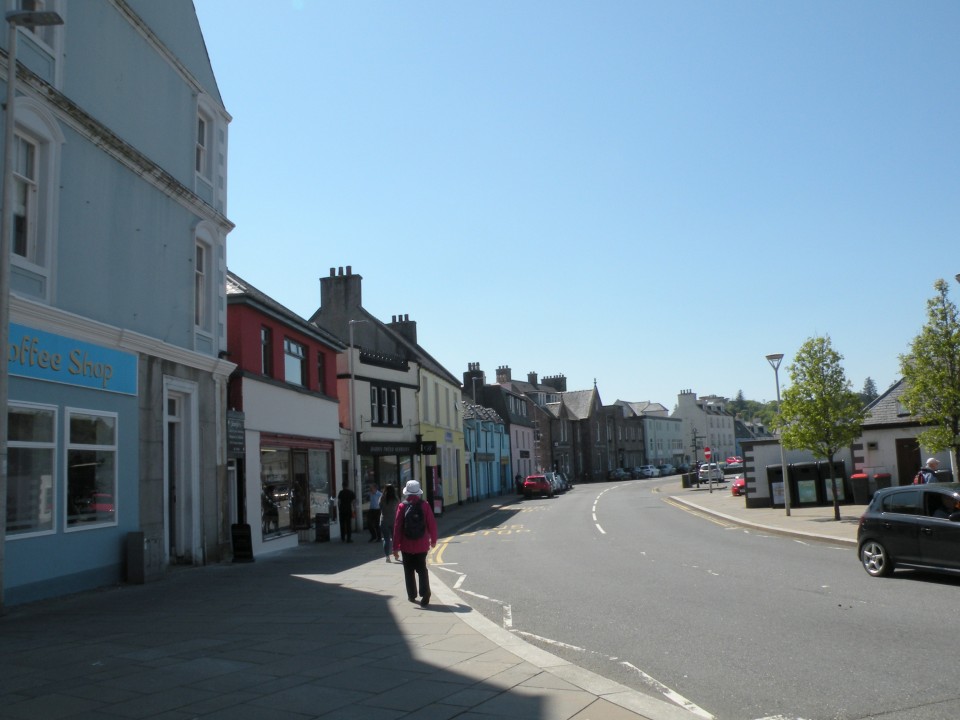 Škotska Stornoway po mestu - trajekt Ulapool - foto povečava