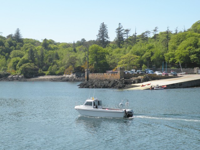 Škotska Stornoway po mestu - trajekt Ulapool - foto
