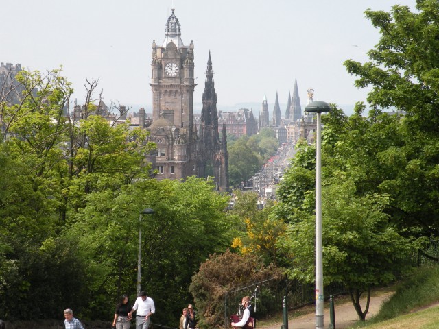 Škotska Edinburg galerija Calton hill - foto