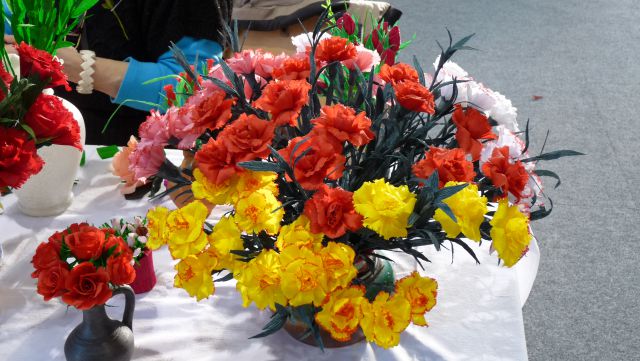 Razstava cvetja iz krep papirja Vransko 2013 - foto