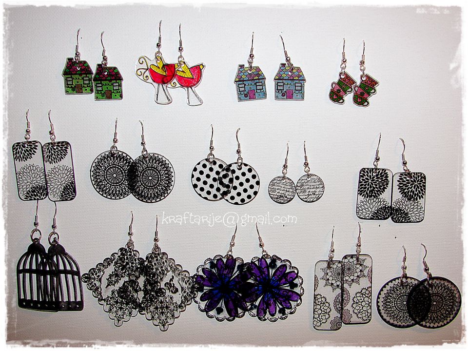 Nakit, obeski (earrings, pendants) ... - foto povečava
