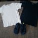 2x hm majčka 86 + nike sandal št.22 ( lahko za v vodo ) komplet 10€