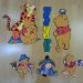 6kom winne pooh stenska dekoracija iz pene 20€