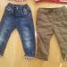 zara rjave hlače podložene