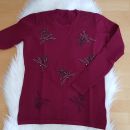 nov pulover bordo rdeč št. m 5€