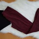bordo pajkice z rožami št. m / 40  5€