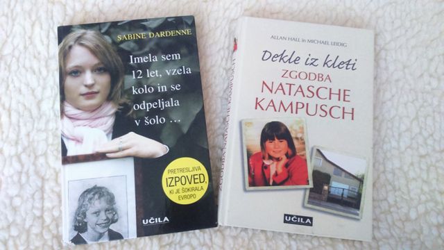 Knjigi Imela sem 12 let... in Dekle iz kleti - Zgodba Natasche Kampusch