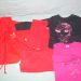 ESPRIT rdeča pulija 92/98, 3 eur; jaknica 74, 5eur;  majčki roza in črna 92, 3eur