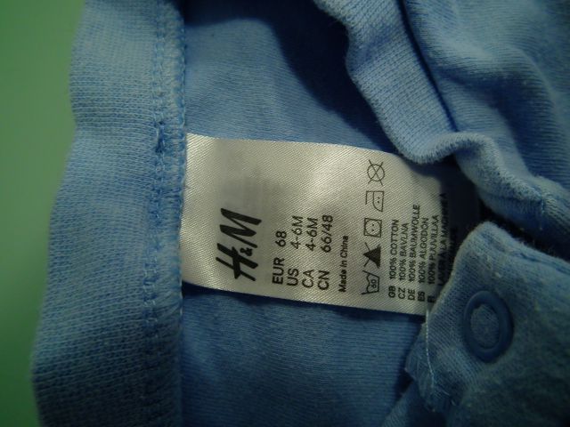 Pižama H&M, št 68, 5 €.
