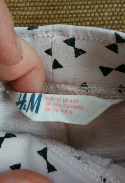 Legice H&M (vel. 110 - 4-5 let) ...