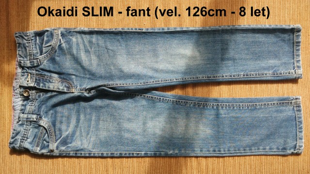 Fantovske jeans hlače OKAIDI SLIM (vel. 126cm - 8let) ...