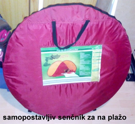 Samopostavljiv senčnik za plažo ...