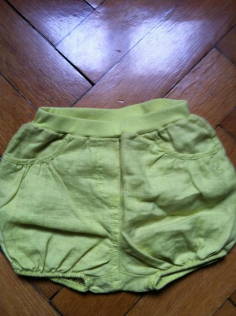 Obaibi lanene hlače v zeleni barvi, št 68, 4 eure