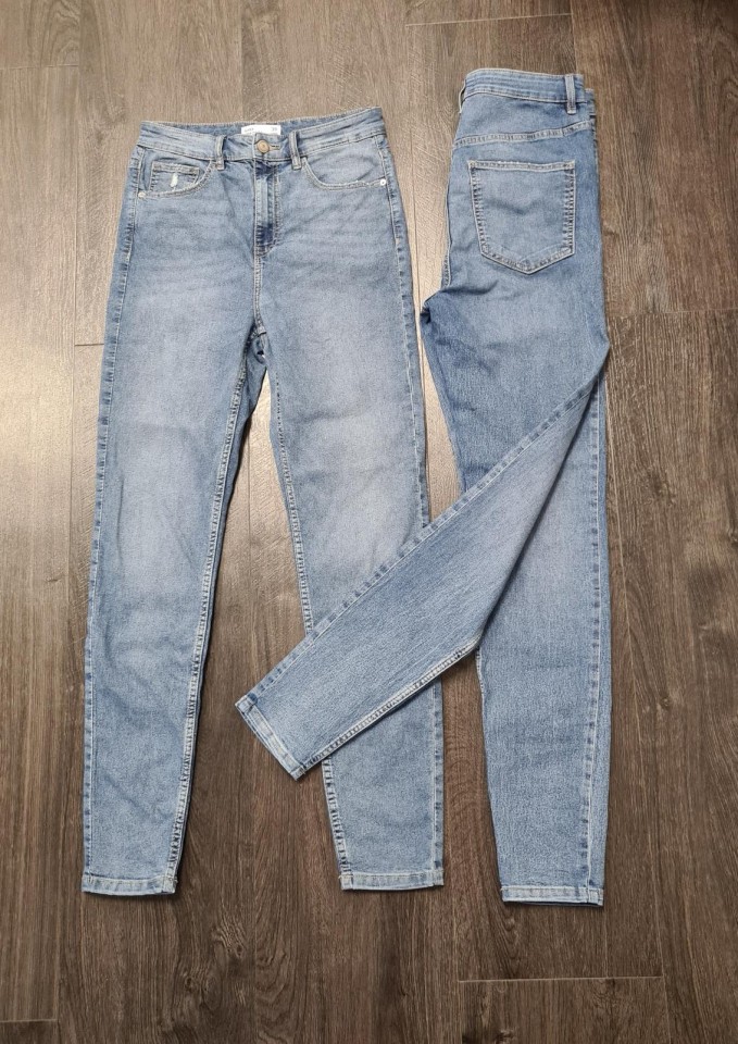2x Sinsay skinny highwaist tanke kavbojke vel. 38