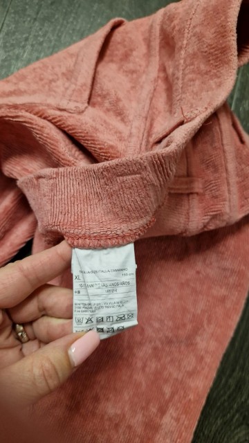 Benetton žametne legice videz hlač vel. XL, 150 cm, 10-11 let