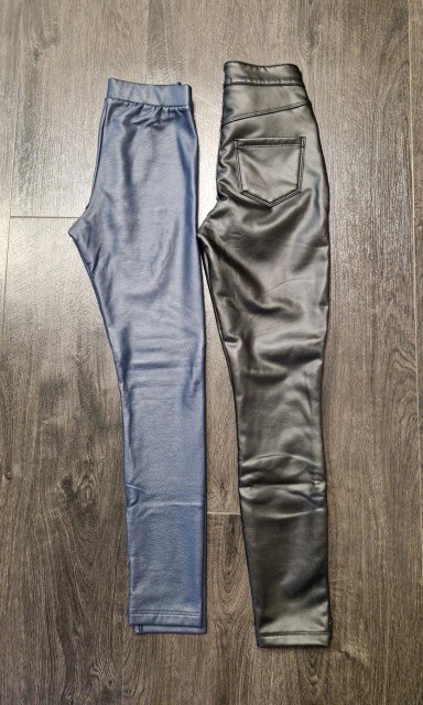 Tezenis tople hlače imiticija usnja vel. XS (za 152-158)+ podarim Calzedonia vel. XS