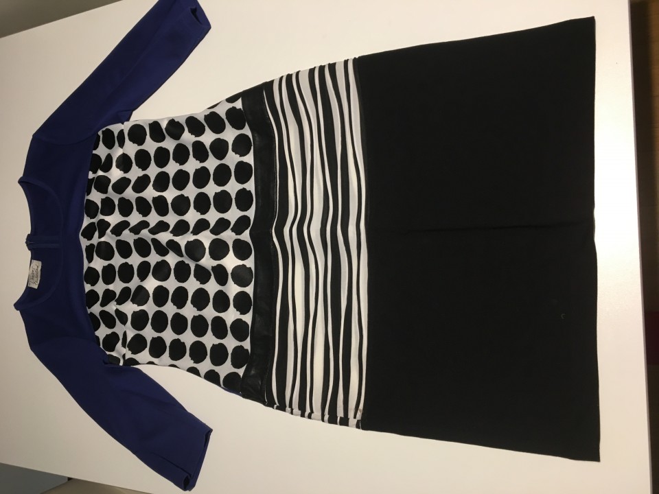 ženska obleka M z detajli umetno usnje nošena 1x 15 eur